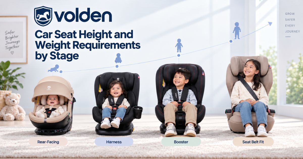 Car Seat Height and Weight Requirements by Stage